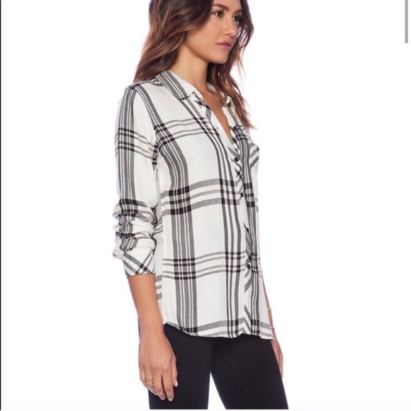Rails Hunter White Jet Flannel Long Sleeve Shirt - Picture 15 of 16